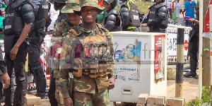 Military personnel were deployed to support the police