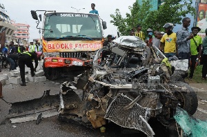 Accident Ring Road in Accra.