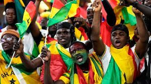 Some supporters of Ghana Black Stars