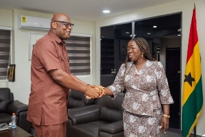 Mr. Simon Madjie and Elizabeth Ofosu-Adjare