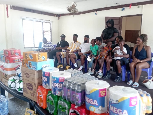 Footballer Jeremie Frimpong spreads joy at Osu Children’s Home with big donation