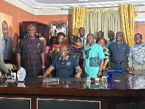 A delegation led by Kennedy Agyapong's campaign manager presented the forms to him