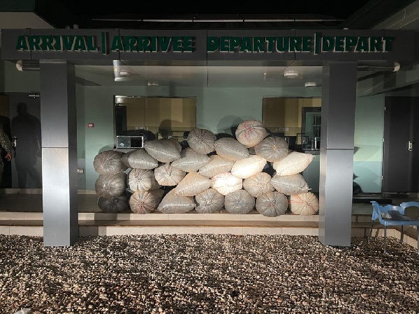 The intercepted cocoa beans have also been secured and are expected to be handed over