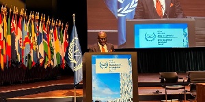 Godfred Yeboah Dame speaking at the 23rd session of the Assembly