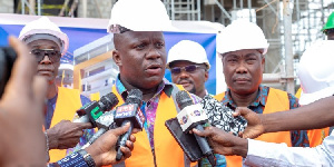 Samuel Abdulai Jinapor speaking to the media