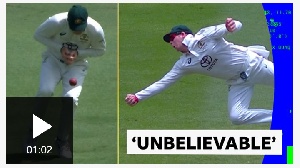 Steve Smith takes stunning catch after first-ball drop