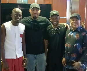 Lil Win meets the Nollywood actors