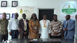 Professor Rita Akosua Dickson with the KNUST debate team