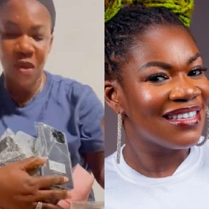 Naana Donkor Arthur gifts 13 phones to loyal fans