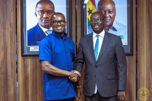 Energy Minister John Abdulai Jinapor and Finance Minister Dr. Cassiel Ato Forson