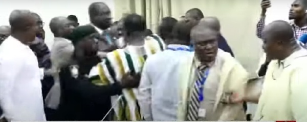 The brawl erupted during the vetting of Okudzeto Ablakwa and Kwabena Mintah Akandoh