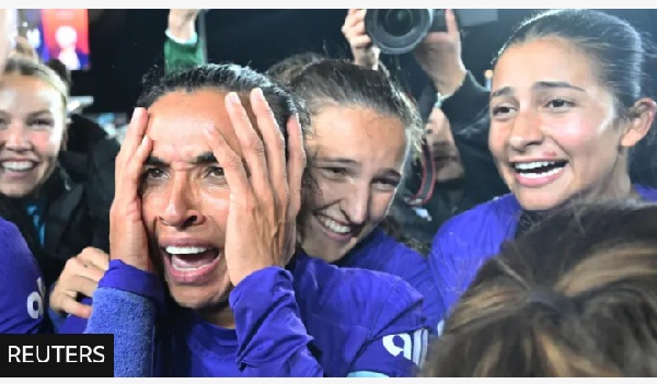 Marta has scored 119 goals in 204 games for Brazil and has spent eight seasons with the Orlando Prid