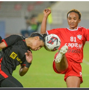 Rahama Jafaru (in red)