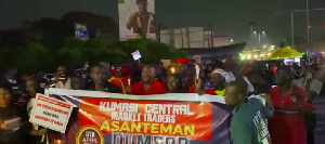 The residents of Kumasi embarked on the demonstration to express their displeaure