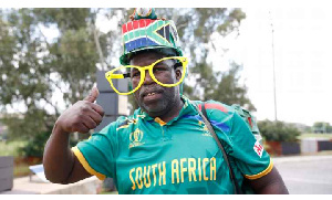 A South Africa fan at the SA20 tournament SA20
