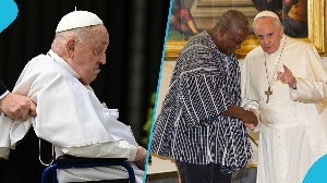 President Mahama and late Pope Francis