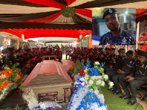 Burial of Corporal Emmanuel Asamoah