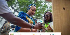 The event saw Mrs. Bawumia mingling with exhibitors
