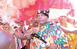 Nana Asare Bediako Ababio III was officially installed as the new chief of of Akyem Akokoaso