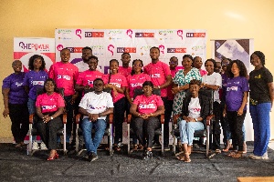A group picture of volunteers from Vivo Energy Ghana and HR Focus Universe at the ShePower mentorshi