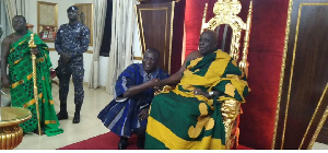 Finance Minister meets Osagyefo Amoatia Ofori Panin