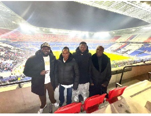Ernest Nuamah's family watched him score a crucial goal in Lyonnais' win against Eintracht Frankfurt