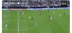 Kylian Mbappe secures a first strike for Real Madrid