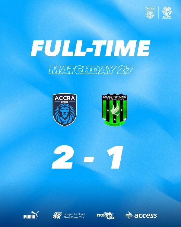 The result allowed Accra Lions to avoid a season double defeat