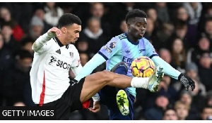 Arsenal moved to within six points of leaders Liverpool after the draw at Fulham