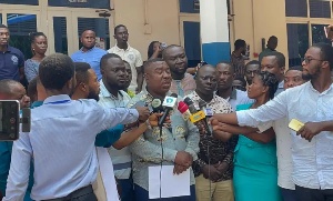 Emmanuel Okpoti is Vice Chairman of the Senior Staff Union at the Ghana Water Limited addressing th