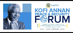 The forum aims to honour Kofi Annan for his contributions to peacekeeping and global security