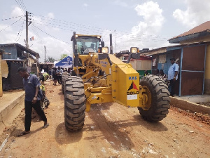 Member of Parliament for the Constituency initiated the groundbreaking ceremony on Friday