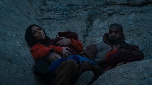 Kanye West and family