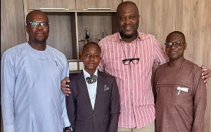 The young physics prodigy was also given a rare learning experience aboard Mahama’s private jet