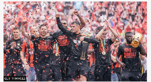Bayer Leverkusen won the league and cup double last season
