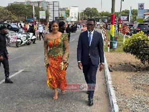 Kwame Asare (A Plus) and his wife