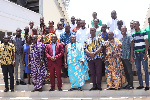 Dignitaries in a group photo after the launch