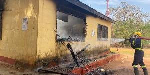 Eyewitnesses described how the irate group stormed the office