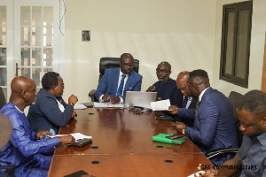 Kurt Okraku with GFA board members