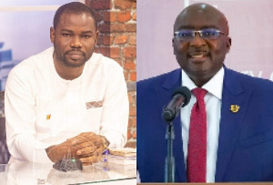 Bernard Oduro Takyi (left), Dr Mahamudu Bawumia (right)