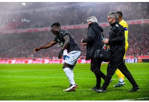 Ghana defender Alidu has been ruled out for the remainder of the season