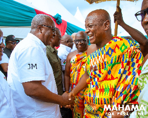 Togbe Afede pledged the full support of the Asogli people for Mahama