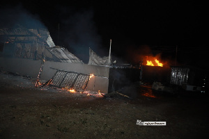 The fire started after a welding work