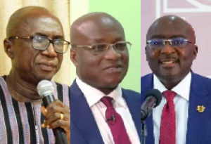 Ambrose Dery, Osei Kyei-Mensah-Bonsu and Dr Mahamubu Bawumia (from left to right)