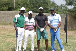 The golfers exhibited great skills