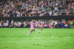 Lionel Messi celebrates
