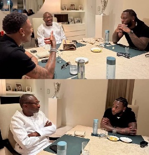Femi Otedola , Wizkid and Burna Boy