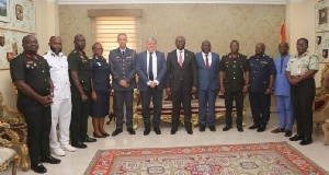 r. Omane Boamah hosted several diplomats, including ambassadors and high commissioners