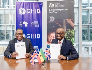 Dean Adansi, CEO of GHIB and Kwabena Asante-Poku, Country Director for Ghana at BII