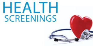 The screening exercise covered tests for blood pressure (BP), diabetes, hepatitis B, malaria